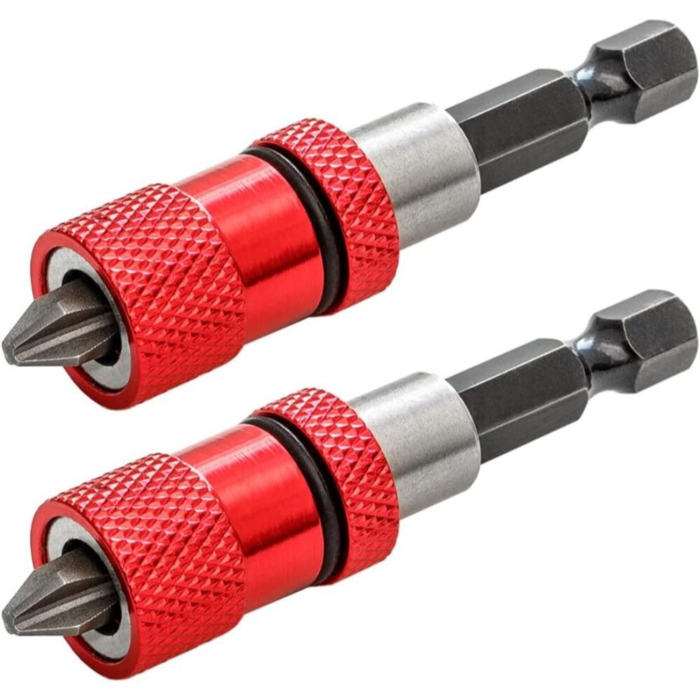 2pcs Adjustable Screw Depth Screwdriver Bit Holder Magnetic Steel Screwdriver Dr